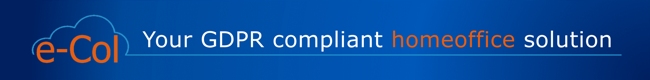 Picture ConsulTech GmbH GDPR-compliant E-Col Cloud Document Management 650x80px